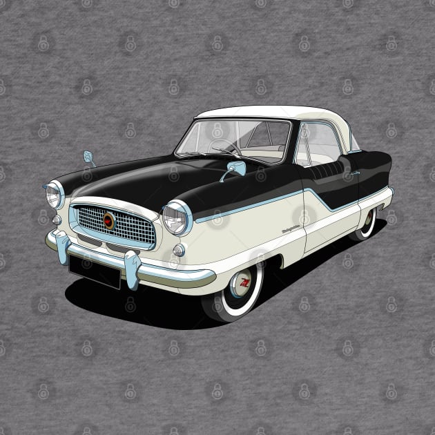 Austin Metropolitan in two tone black and white by candcretro